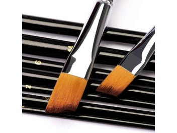 Listing 7 of 9 for 9 Pieces Angled Brush Set For Watercolor Acrylic Oil Gouache