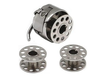 Listing 3 of 9 for 1 Pcs Bobbin Case 2 Pcs Metal Bobbins For Brother Janome Singer Sewing Machines