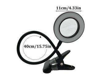 Listing 5 of 9 for Clip-Type Led Magnifying Glass Nail Beauty Light USB Cold Light Non-slip Clamp