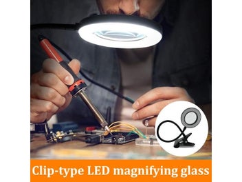 Listing 6 of 9 for Clip-Type Led Magnifying Glass Nail Beauty Light USB Cold Light Non-slip Clamp
