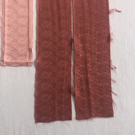 Listing 10 of 14 for Vintage Japanese Kimono Silk Panels X4 Fabric Pieces Shibori
