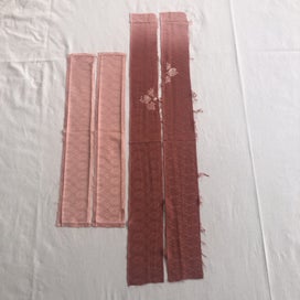 Listing 14 of 14 for Vintage Japanese Kimono Silk Panels X4 Fabric Pieces Shibori