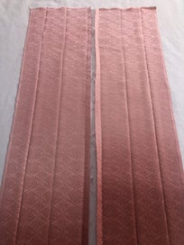 Listing 5 of 17 for Japanese Woven Rinzu Kimono Silk Panels Fabric X2 Ombre Dyed
