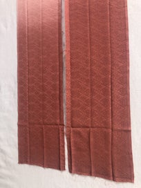 Listing 7 of 17 for Japanese Woven Rinzu Kimono Silk Panels Fabric X2 Ombre Dyed