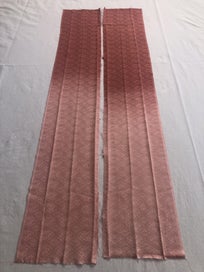 Listing 11 of 17 for Japanese Woven Rinzu Kimono Silk Panels Fabric X2 Ombre Dyed