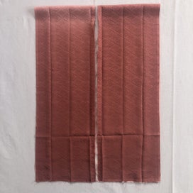 Listing 14 of 17 for Japanese Woven Rinzu Kimono Silk Panels Fabric X2 Ombre Dyed