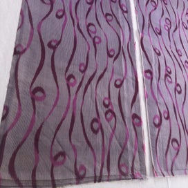 Listing 6 of 18 for Vintage Old Japanese Silk Kimono Panels X2 Fabric Pieces