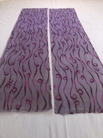 Listing 9 of 18 for Vintage Old Japanese Silk Kimono Panels X2 Fabric Pieces