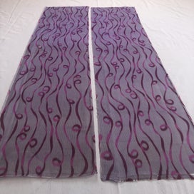 Listing 10 of 18 for Vintage Old Japanese Silk Kimono Panels X2 Fabric Pieces