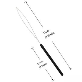 Listing 3 of 9 for 10 Pcs Hair Extensions Loop Needle Pulling Hook Tool Needle Threader Loop Tool