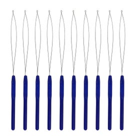 Listing 7 of 9 for 10 Pcs Hair Extensions Loop Needle Pulling Hook Tool Needle Threader Loop Tool