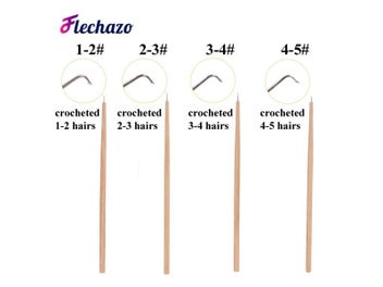 Listing 4 of 10 for Professionals Wig Hook For Ventilate Lace Front Wigs Long Wooden Handle Needle