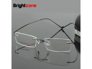 Listing 3 of 10 for Bestseller Lightest Flexible BN Rimless Non-screw 6g Beta Pure Titanium