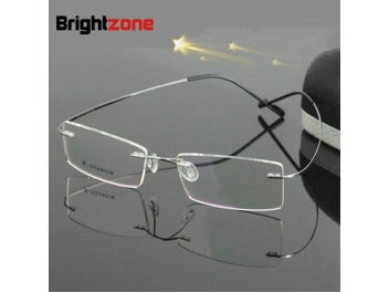Listing 4 of 10 for Bestseller Lightest Flexible BN Rimless Non-screw 6g Beta Pure Titanium