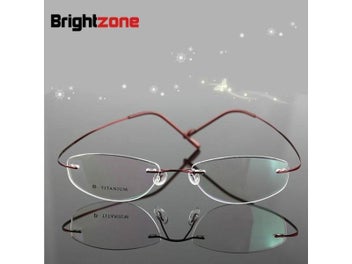 Listing 5 of 10 for Bestseller Lightest Flexible BN Rimless Non-screw 6g Beta Pure Titanium