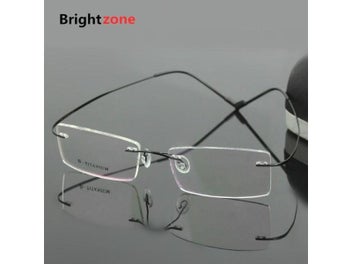Listing 6 of 10 for Bestseller Lightest Flexible BN Rimless Non-screw 6g Beta Pure Titanium