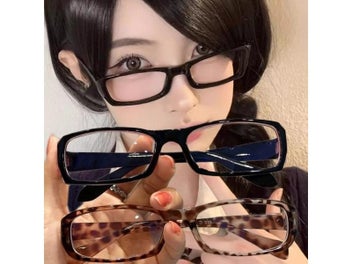 Listing 3 of 10 for Japanese Style Harajuku Square Glasses Frame Women No Makeup Fashion Anti-blue