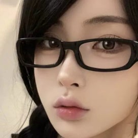 Listing 4 of 10 for Japanese Style Harajuku Square Glasses Frame Women No Makeup Fashion Anti-blue