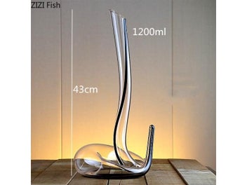 Listing 7 of 16 for Handmade Creative Snake-shaped Decanter Transparent Glass Red Wine Glass Set