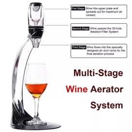 Listing 6 of 10 for Professional Red Wine Decanter Pourer With Filter Stand Holder Vodka Quick Air