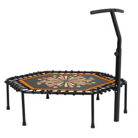 Listing 9 of 10 for 50 inch Mini trampoline Fitness Handrail Rebounder Cardio Trainer Exercise