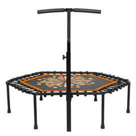 Listing 10 of 10 for 50 inch Mini trampoline Fitness Handrail Rebounder Cardio Trainer Exercise