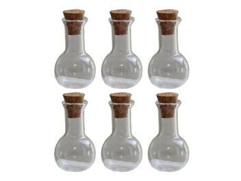 Listing 4 of 9 for 6Pcs Mini Corked Bottles For Gift Wishing Containers