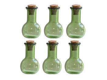 Listing 6 of 9 for 6Pcs Mini Corked Bottles For Gift Wishing Containers