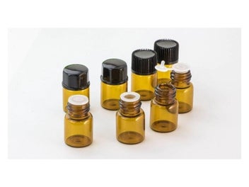 Listing 1 of 9 for 5pcs 1ml-5ml Mini Amber Liquid Glass Bottles With Orifice Reducer Cap