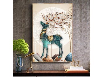 Listing 3 of 10 for Needlework DIY Printed Patterns Deer Cross Stitch Sets For Embroidery Kit Full