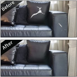 Listing 4 of 7 for Leather Repair Patch Self-Adhesive for Furniture, Sofas, Car Seats Black