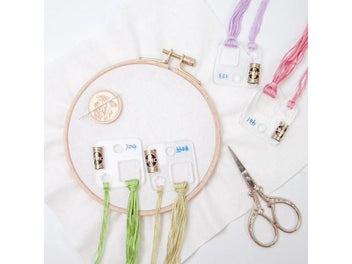 Listing 6 of 10 for Acrylic Thread Drops Thread Winding Boards Floss Bobbins Cross Stitches Floss