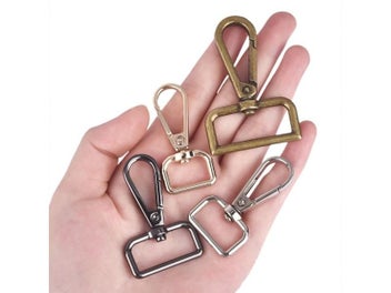 Listing 5 of 10 for 5PCS Alloy Metal Snap Hooks Clasps Strap Buckles Lobste Clip Hook For Keychain
