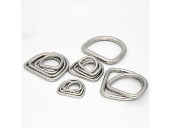 Listing 5 of 10 for 1piece Stainless Steel Dee D Ring Buckle For Webbing Backpack Bag Parts Leather