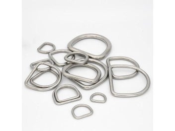 Listing 6 of 10 for 1piece Stainless Steel Dee D Ring Buckle For Webbing Backpack Bag Parts Leather