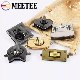 Listing 6 of 16 for 2Pcs Metal Bag Spring Lock Snap For Women Handbag DIY Hardware Accessories