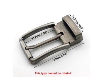 Listing 5 of 9 for 1piece 35mm Metal Brushed Men Belt Buckle Clip Buckle Rotatable Bottom Single