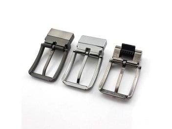 Listing 6 of 9 for 1piece 35mm Metal Brushed Men Belt Buckle Clip Buckle Rotatable Bottom Single