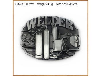 Listing 5 of 9 for Bullzine Zinc Alloy Embossed Skull Mjolnir THORSHAMMER VIKING JUDAS Belt Buckle