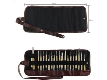 Listing 4 of 8 for 22pcs Polymer Shapers Modeling Carved Knife Wood Handle Set Clay Sculpting