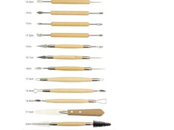 Listing 5 of 8 for 22pcs Polymer Shapers Modeling Carved Knife Wood Handle Set Clay Sculpting