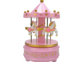 Listing 7 of 9 for 1pc Luxury Carousel Music Box 4 Horses Rotate Rotation Romantic Luxury Carousel