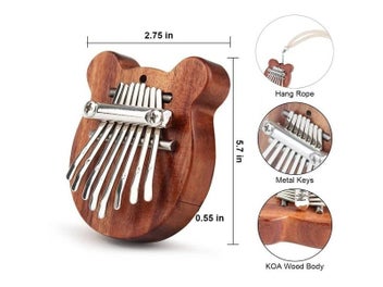 Listing 7 of 10 for 8 Key Mini Kalimba High Quality Exquisite Finger Thumb Piano Marimba Musical