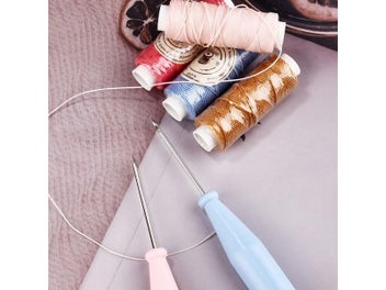 Listing 5 of 10 for 1Pcs Steel Stitcher Sewing Awl Bags Hole Hook DIY Handmade Leather Craft Tool