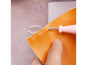 Listing 6 of 10 for 1Pcs Steel Stitcher Sewing Awl Bags Hole Hook DIY Handmade Leather Craft Tool