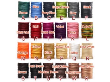 Listing 4 of 10 for 210D Leather Sewing Waxed Thread Cord Leather Craft 1.2mm Diameter String