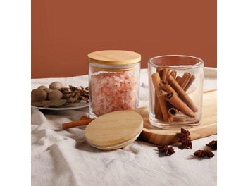 Listing 5 of 10 for 6 Pack Candle Jars With Lids Empty Candle Jars For Making Candles Thick Glass