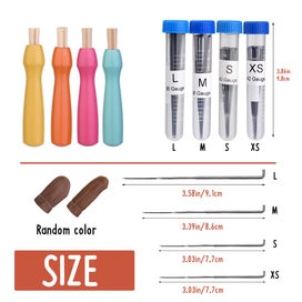 Listing 4 of 10 for IMZAY 3/4 Sizes Wool Felting Needles Kit Wooden Handle Needle Felting Tools