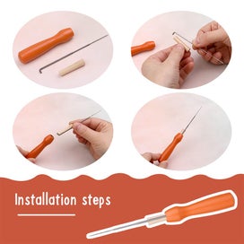 Listing 5 of 10 for IMZAY 3/4 Sizes Wool Felting Needles Kit Wooden Handle Needle Felting Tools