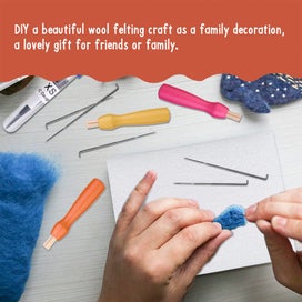 Listing 7 of 10 for IMZAY 3/4 Sizes Wool Felting Needles Kit Wooden Handle Needle Felting Tools